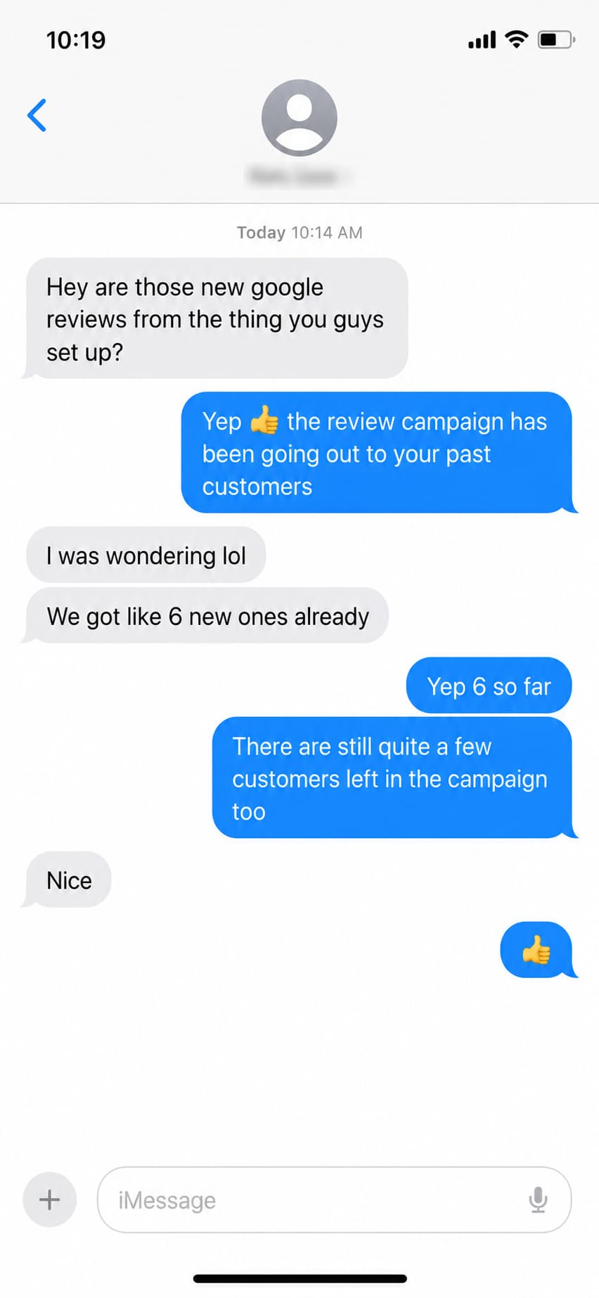 Oakmont client result conversation screenshot 9